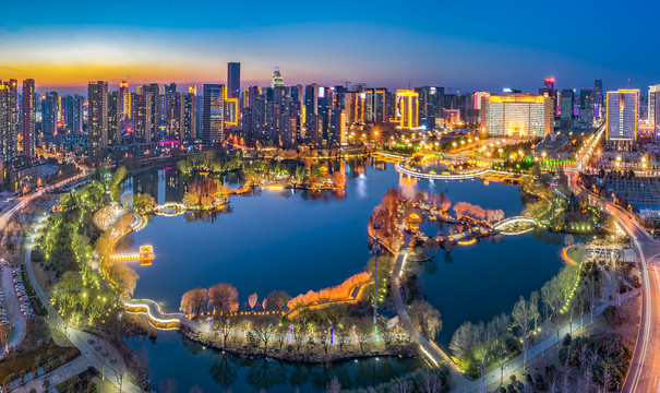 临沂五洲湖夜景