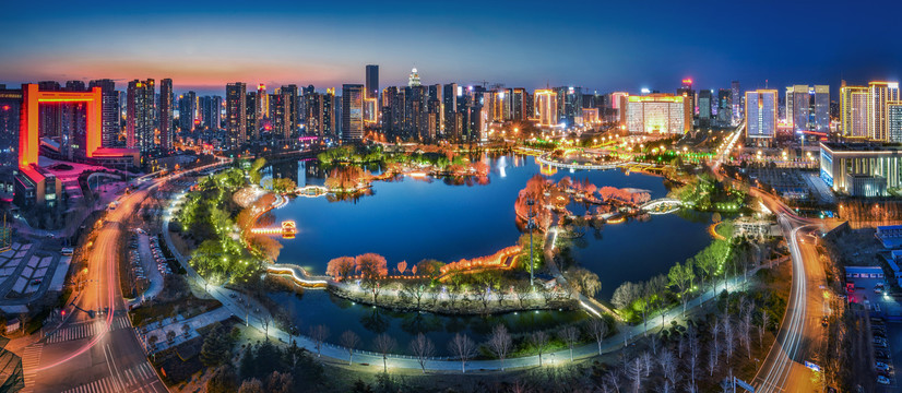 临沂五洲湖夜景