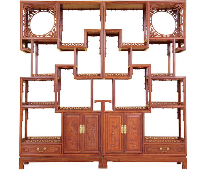 中式古典红木家具博古架系列