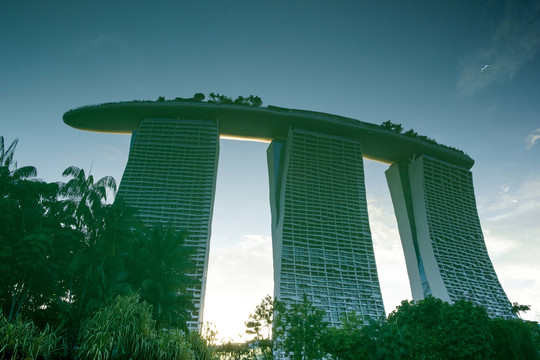 新加坡金沙酒店倒影