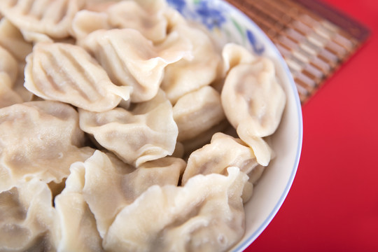 特写节日的饺子