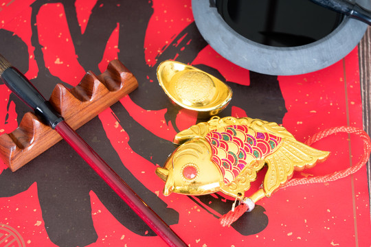 中国春节写春联习俗及其它传统元