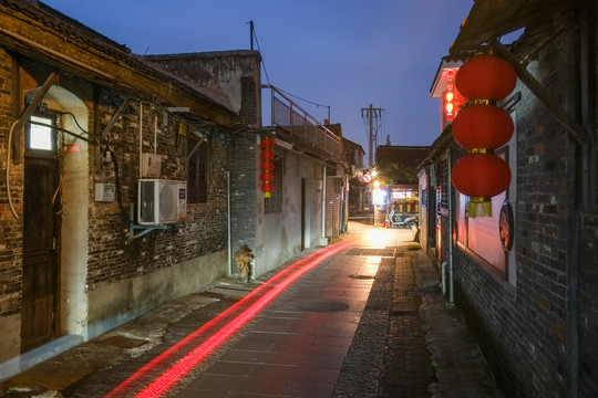 扬州古巷夜景