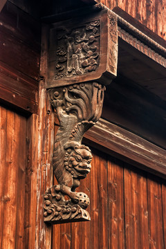 中式建筑木雕