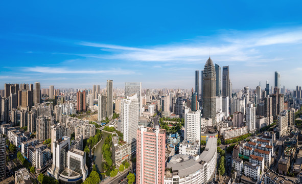 航怕江苏无锡市中心房地产背景图