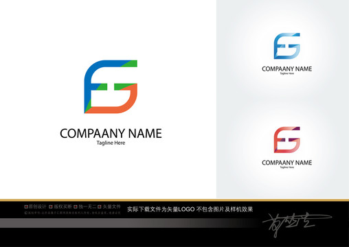 FG字母logo