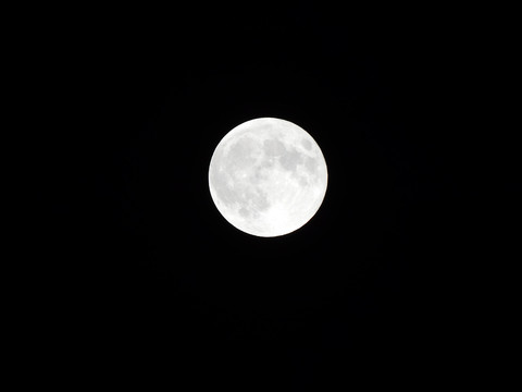 月圆之夜中秋月球