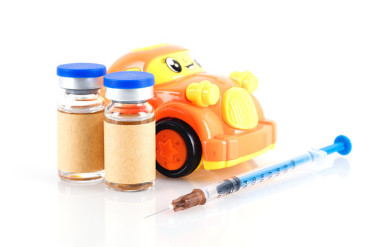 医疗药品和汽车模型
