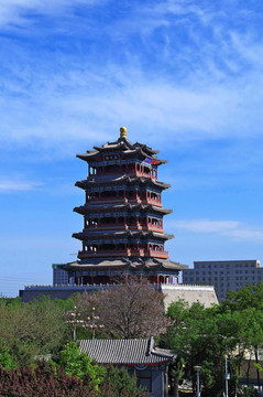 门头沟区门城湖永定楼