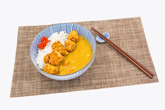 唐扬鸡块咖喱丼