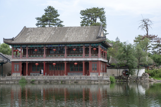 承德避暑山庄烟雨楼建筑景观