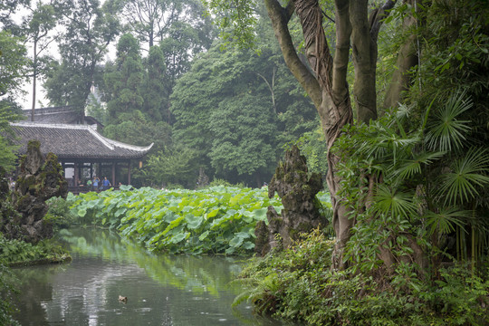 成都杜甫草堂园林景观