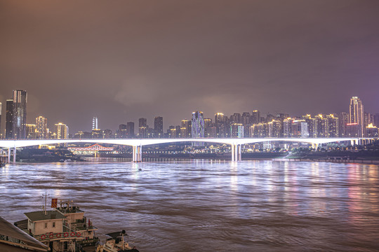 黄花园大桥夜景