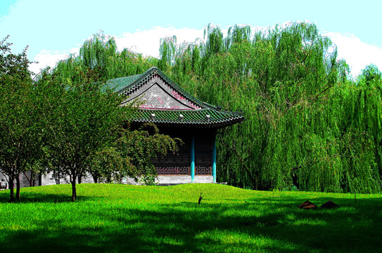 北京农业展览馆后湖