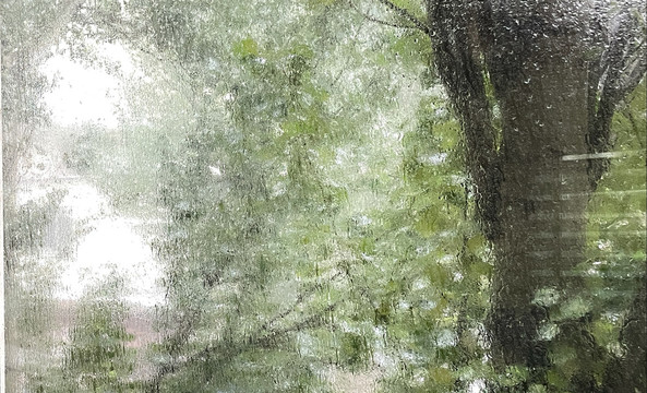 淋过雨的玻璃