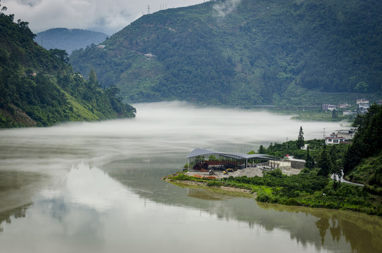 大渡河风光