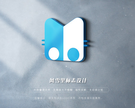 黑白猫LOGO猫标志猫商标