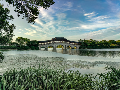 无锡长广溪石塘桥风景