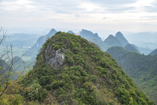 户外自然风景青山