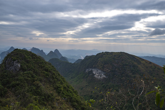 户外自然风景青山