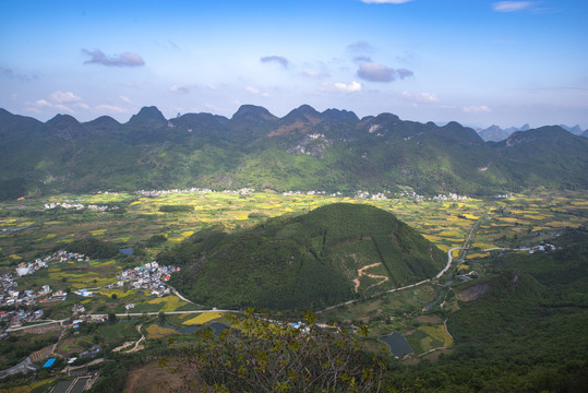 航拍大地地形地貌