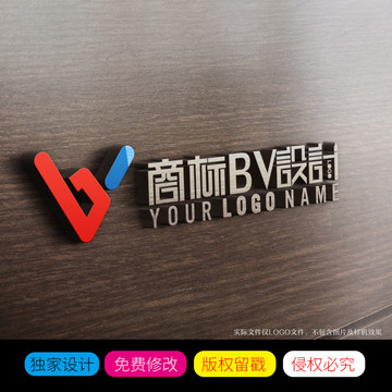 BV字母LOGO商标设计