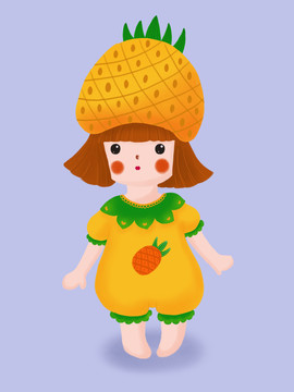 卡通形象菠萝