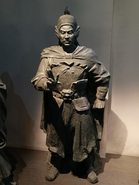三国历史人物陆逊雕像