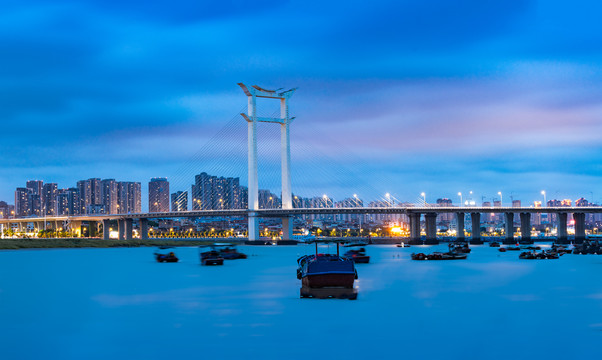 泉州晋江大桥夜景