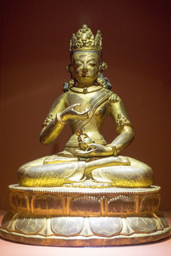 鎏金铜菩萨坐像