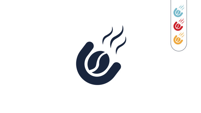字母C字咖啡logo