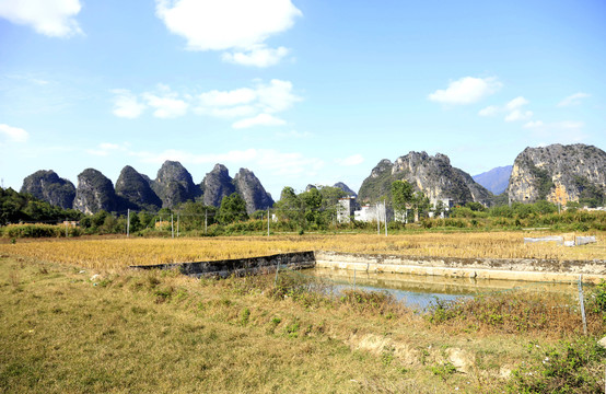 广东英西峰林田园风光