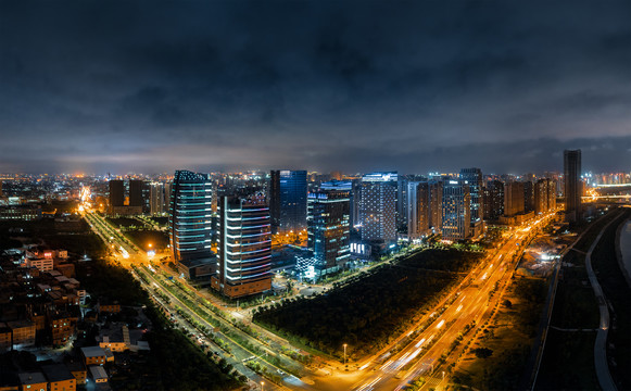 福建晋江市夜景