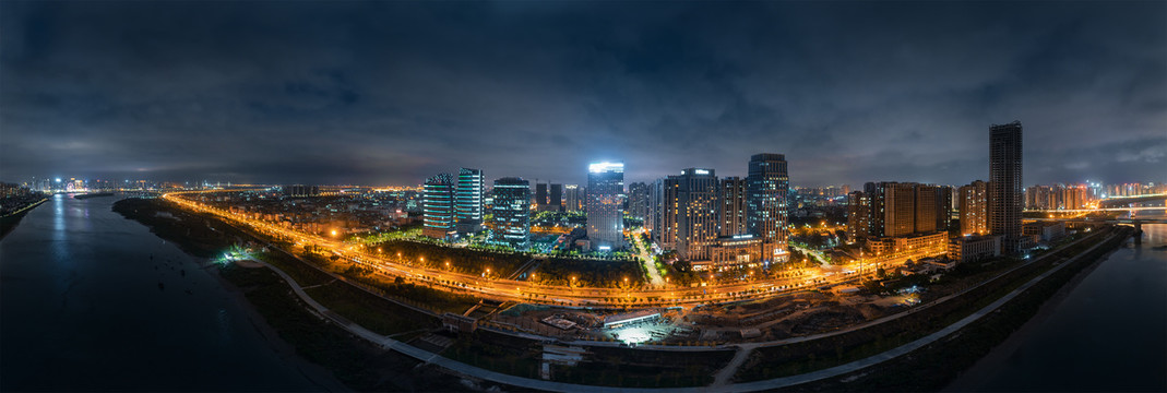 福建晋江市夜景