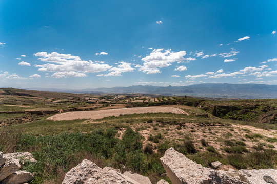 中国山西黄土高原自然景观