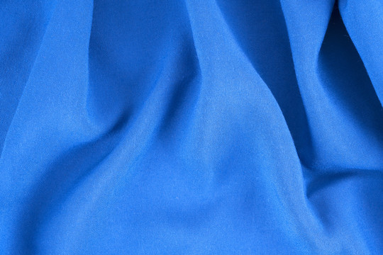 蓝色针织棉布料背景