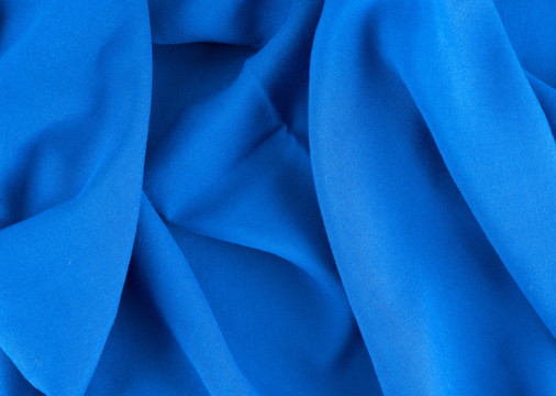 蓝色针织棉布料