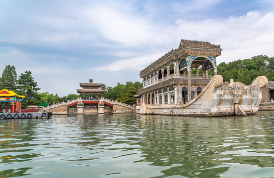 中国北京颐和园建筑风景