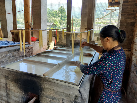 腐竹传统加工
