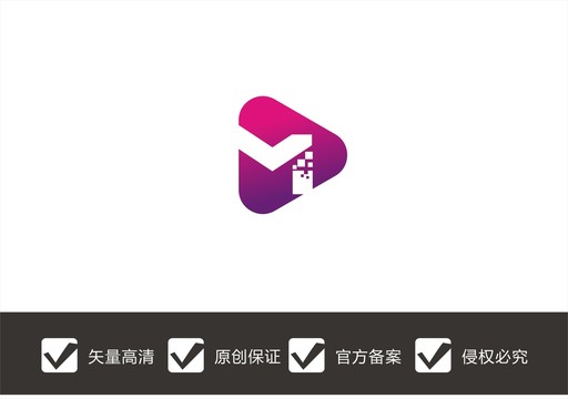 字母M传媒logo