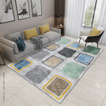 现代几何复古式地毯地垫