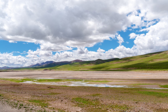 中国西藏青藏高原夏季自然风光