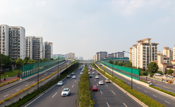 南京江北新区道路车流