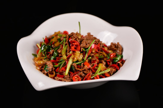 小炒黄牛肉