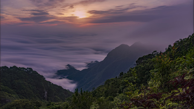 清晨晨曦日出朝霞云海