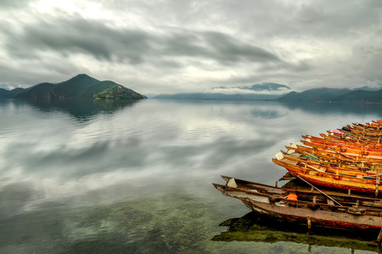 美丽的丽江泸沽湖