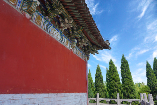 白马寺藏经阁屋檐翘角