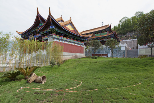 云南绥江金山寺宗教建筑