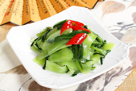 小炒莴笋