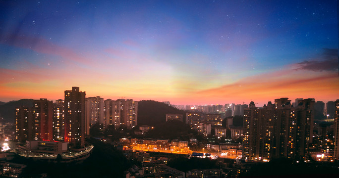 贵阳马王庙片区夜景